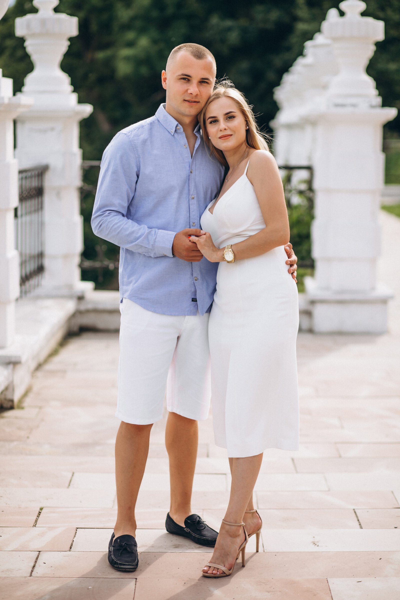 Young couple future bride and groom