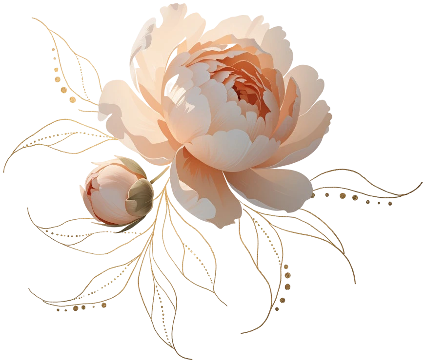 Flor Lux Amore Peonia Beige