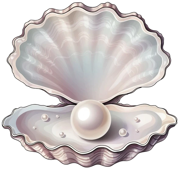 Ostra abierta con perla